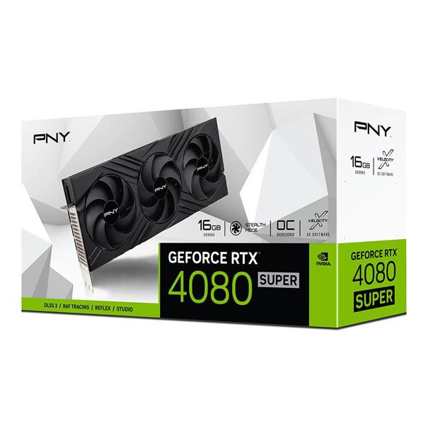 PNY RTX 4080 SUPER 16GB VERTO Overclocked Tripple Fan
