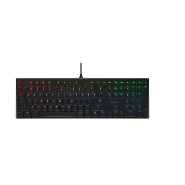 CHERRY Keyboard CHERRY MX 10.0N RGB [US/EU] black  MX LOW PROFILE