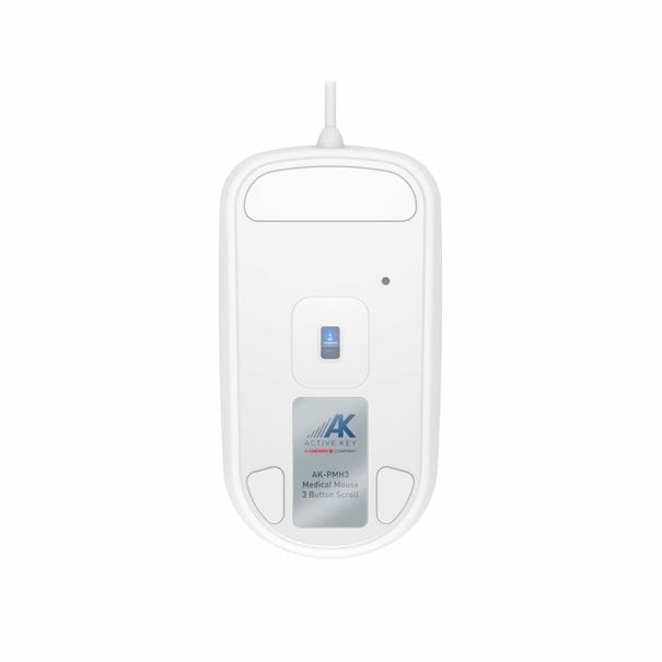 Scroll Mouse Three Button CHERRY Mouse AK-PMH3 Medical 3-Button Scroll corded sealed white IP68