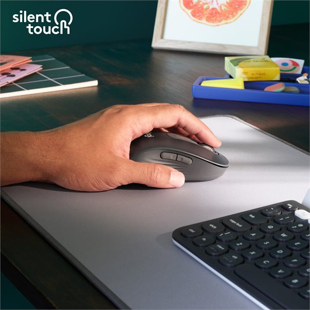 Logitech Mouse M650 SIGNATURE Large WL (LEFT) BOLT graphite BT for gro
